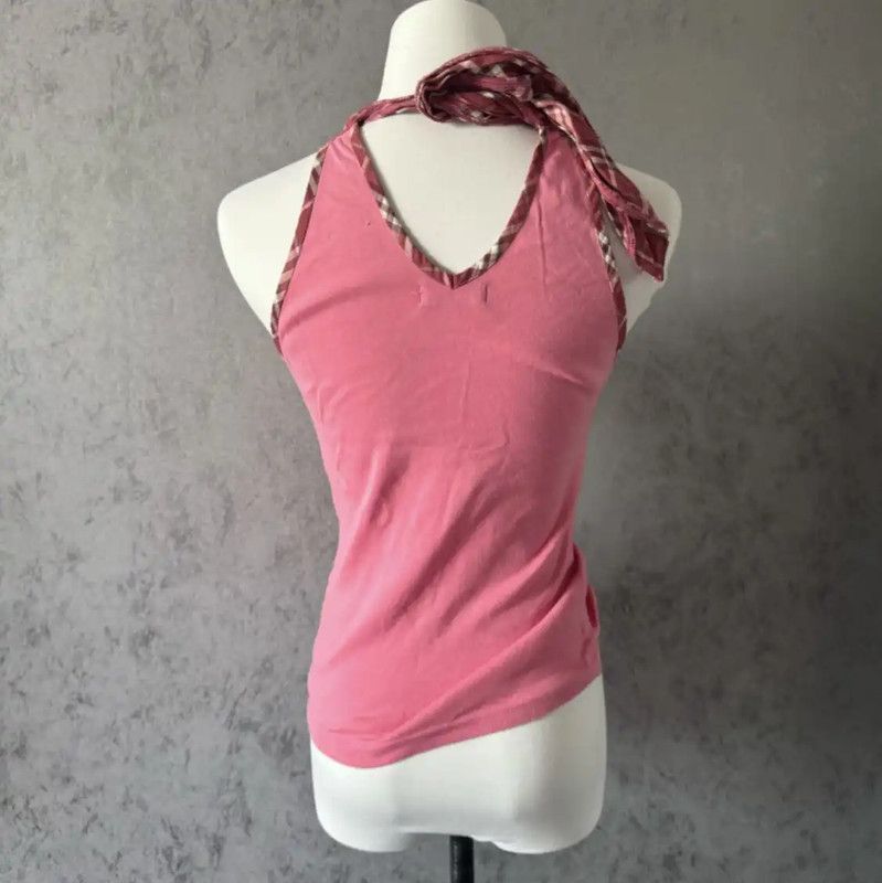 Burberry Burberry Pink Sleeveless Cotton Long T-Shirt Size M / US 6-8 / IT 42-44 - 9 Thumbnail