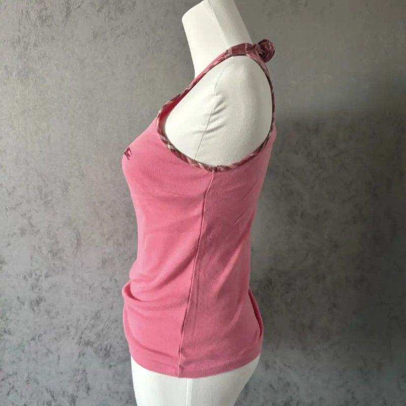 Burberry Burberry Pink Sleeveless Cotton Long T-Shirt Size M / US 6-8 / IT 42-44 - 8 Thumbnail