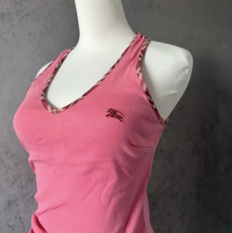 Burberry Burberry Pink Sleeveless Cotton Long T-Shirt Size M / US 6-8 / IT 42-44 - 10 Thumbnail