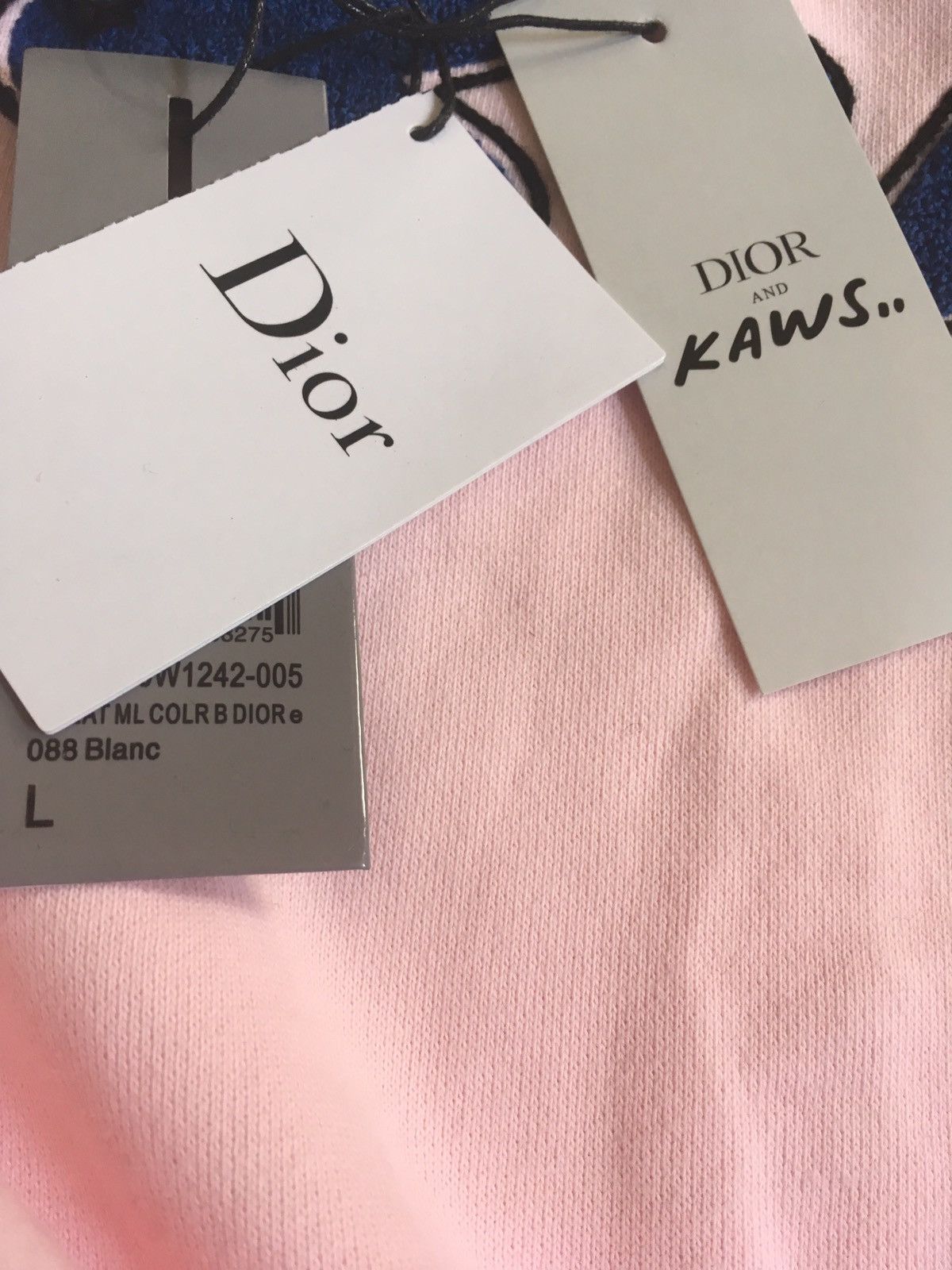 Dior Dior x kaws Pink Bee Sweatshirt | Grailed