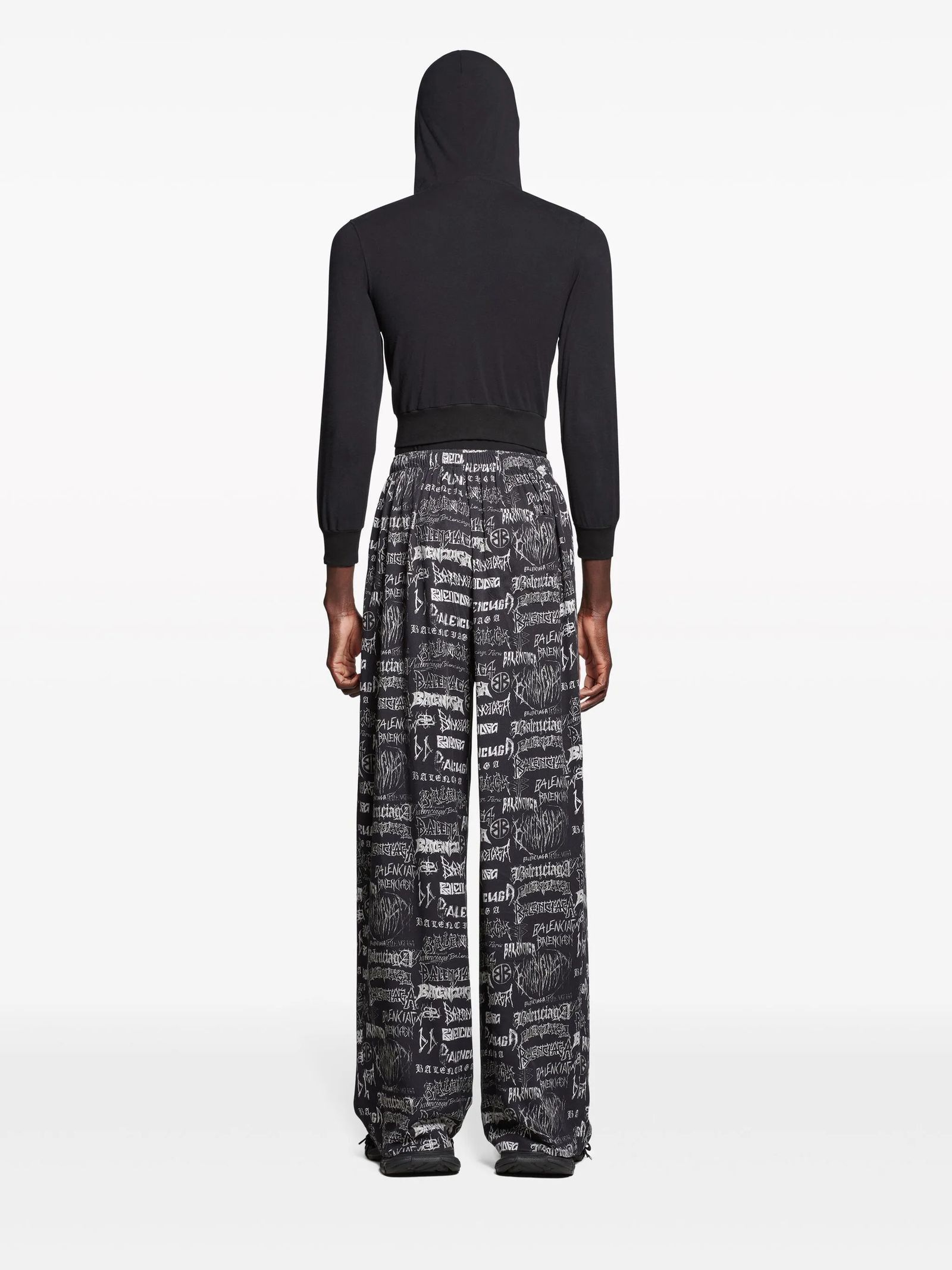 Balenciaga DIY Metal Allover Pyjama Pant in Black Size US 34 / EU 50 - 4 Thumbnail