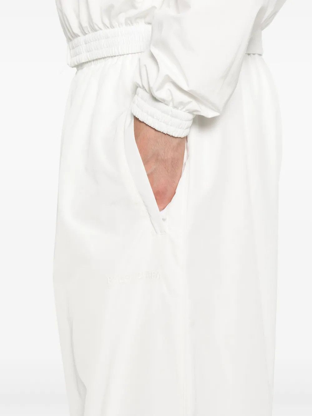 Balenciaga $1.9K VALUE wide-leg track pants in white Size US 30 / EU 46 - 3 Thumbnail
