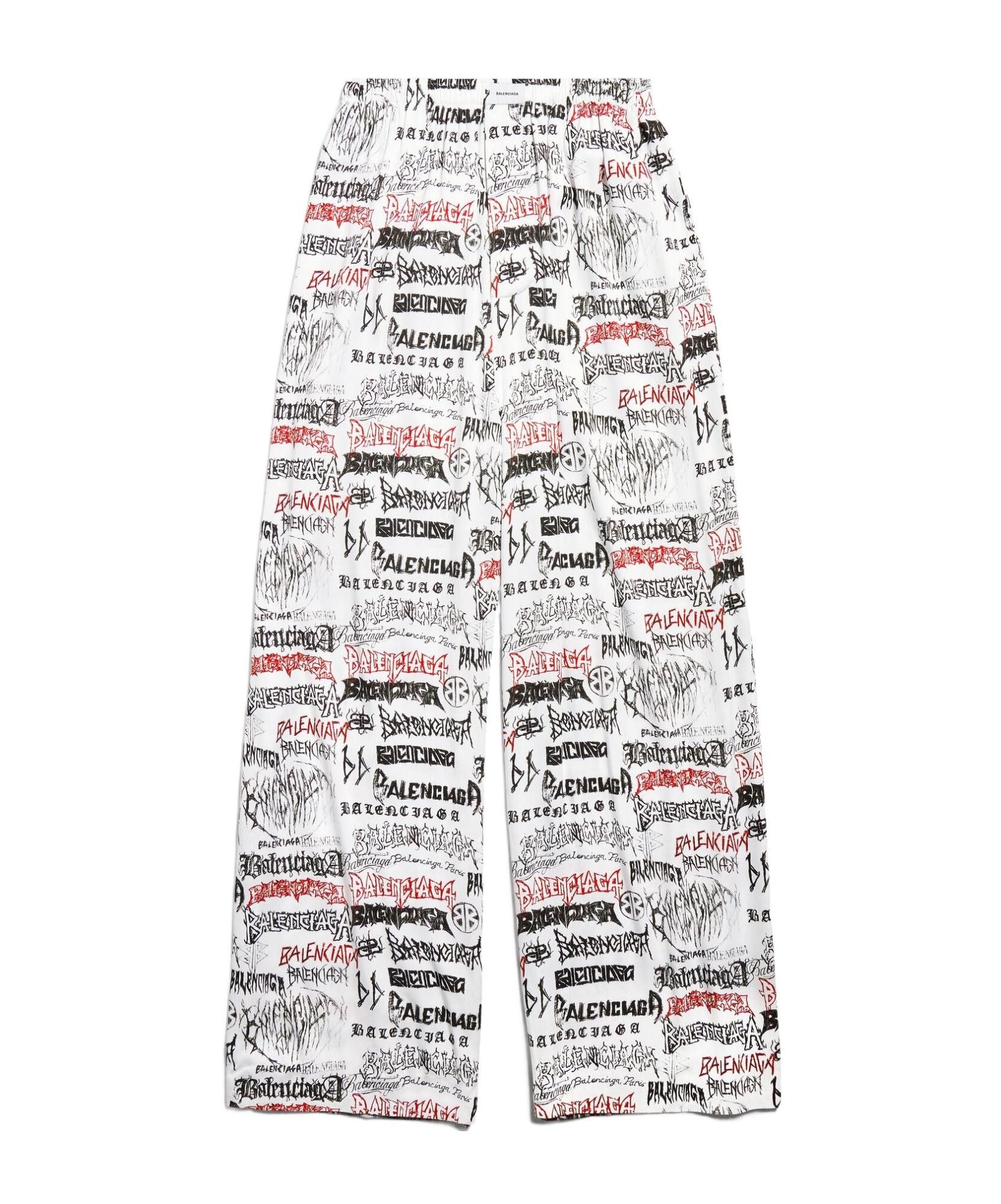 Balenciaga DIY Metal Allover Pyjama Pant in White Size US 34 / EU 50 - 2 Thumbnail