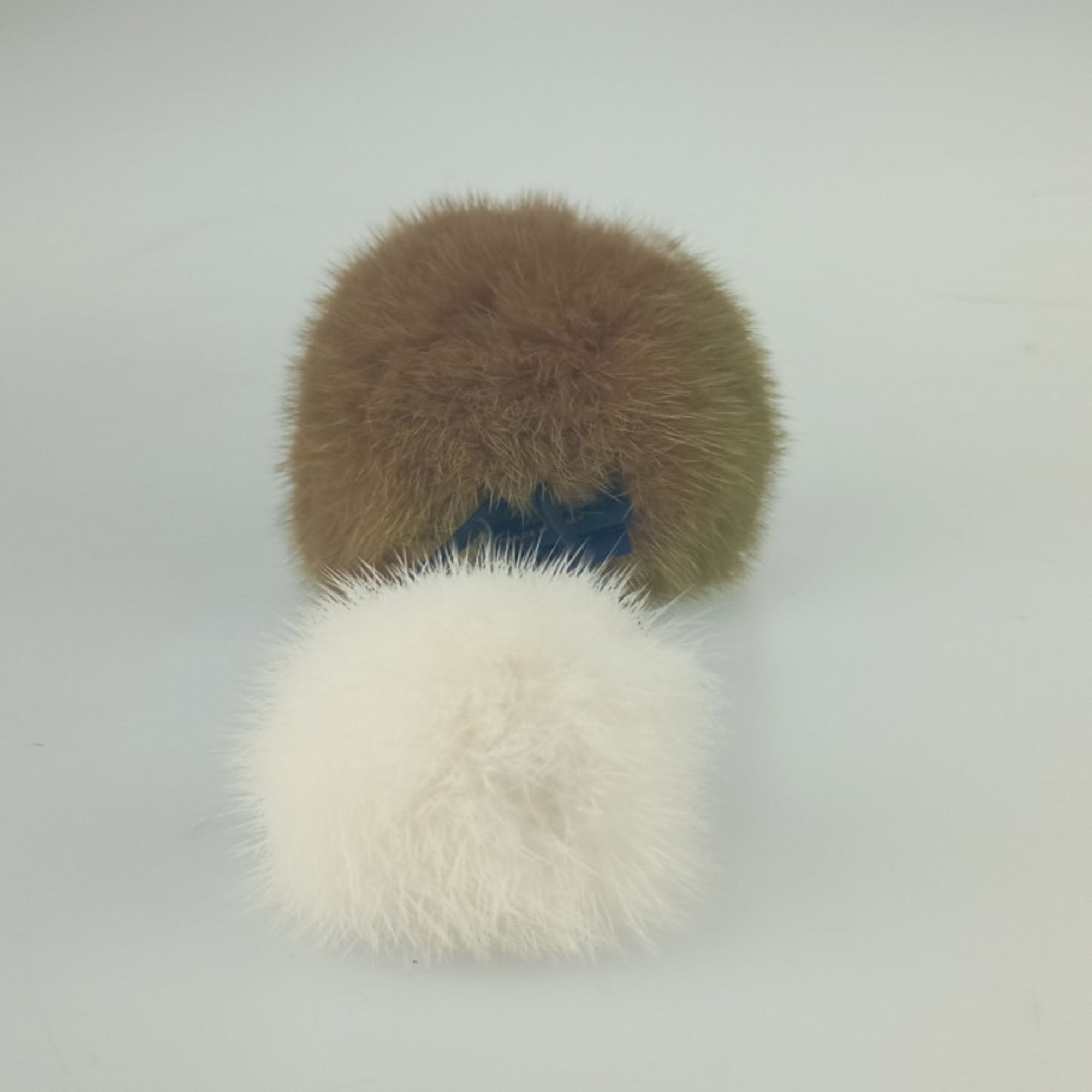 Louis Vuitton Louis Vuitton Hair Accessory Scrunchie Vison LV Cozy M77738 Brown and White Mink Fur for Women Size ONE SIZE - 3 Thumbnail