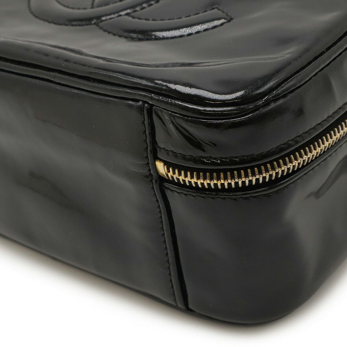 Chanel Chanel Chanel Coco Mark Patent Leather 2way Bag Enamel Vanity Bag A07060 DUTY FREE for USA Size ONE SIZE - 3 Thumbnail