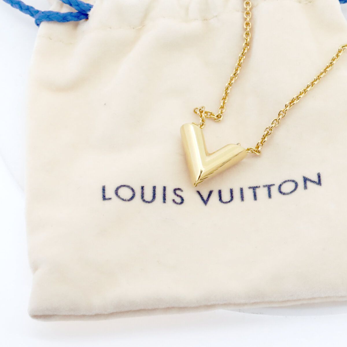 Louis Vuitton Louis Vuitton Louis Vuitton Essential V Necklace Metal Necklace M61083 DUTY FREE for USA Size ONE SIZE - 7 Thumbnail