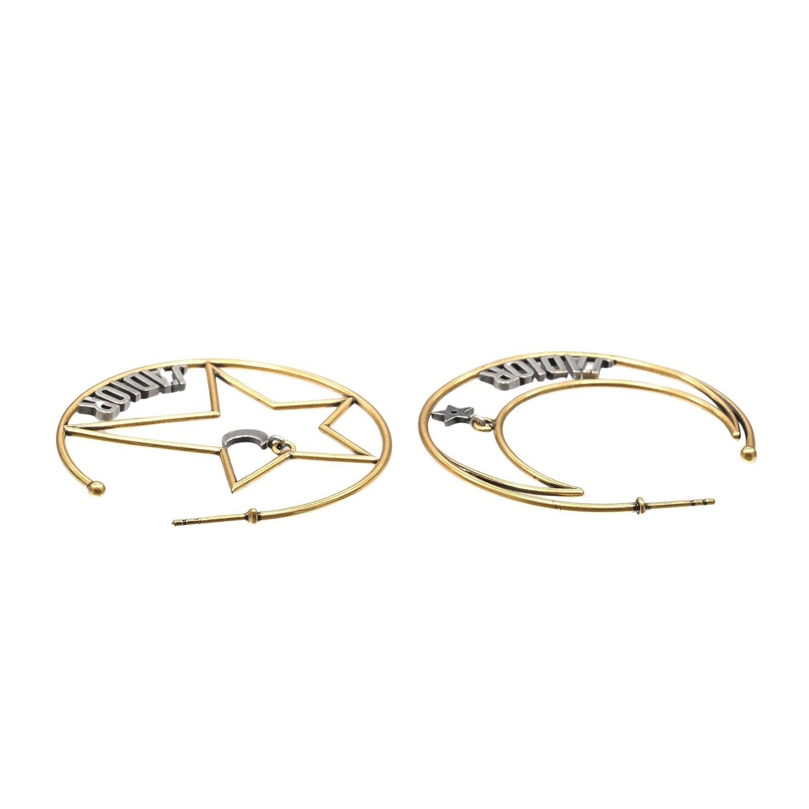 Dior Dior Dior J'ADIOR Moon & Star Earrings Metal Earrings DUTY FREE for USA Size ONE SIZE - 4 Thumbnail