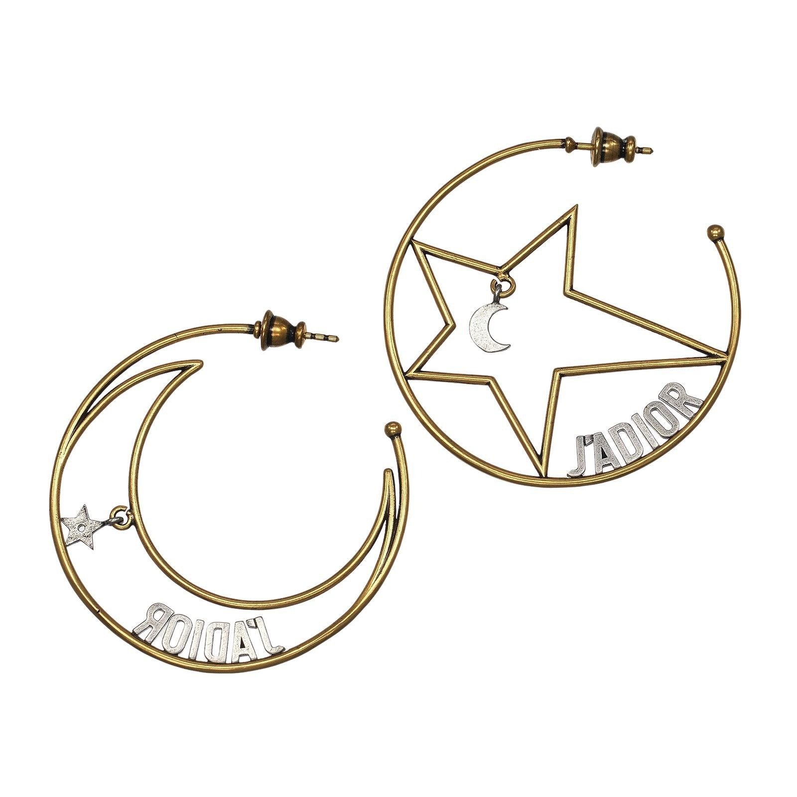 Dior Dior Dior J'ADIOR Moon & Star Earrings Metal Earrings DUTY FREE for USA Size ONE SIZE - 3 Thumbnail
