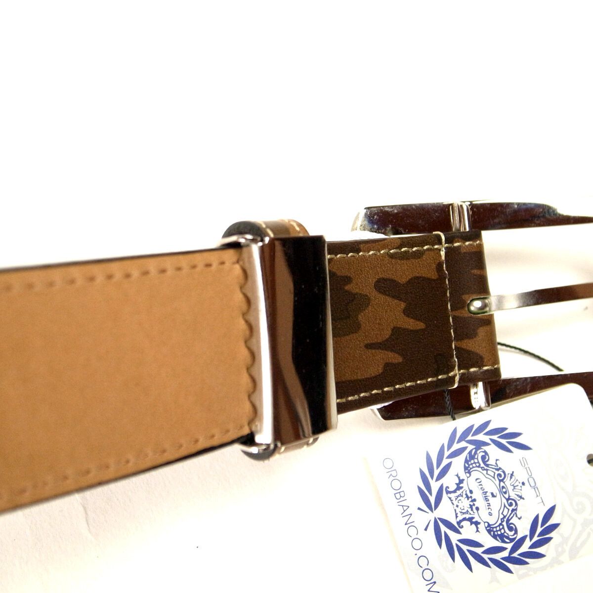 Other Other Orobianco Leather Belt Leather Belt 811014 DUTY FREE for USA Size ONE SIZE - 3 Thumbnail