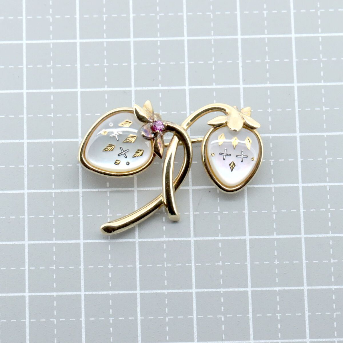 Mikimoto Mikimoto Mikimoto Au750 Brooch Metal Brooch DUTY FREE for USA Size ONE SIZE - 5 Thumbnail