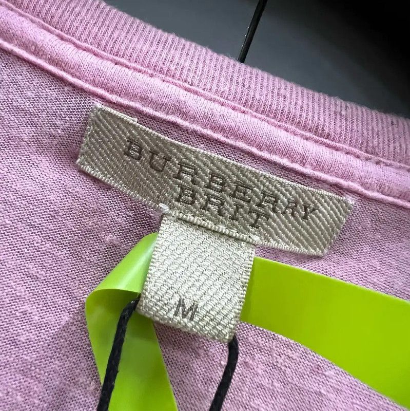 Burberry Burberry Summer Pink Cotton Short Sleeve T-Shirt Size M / US 6-8 / IT 42-44 - 4 Thumbnail