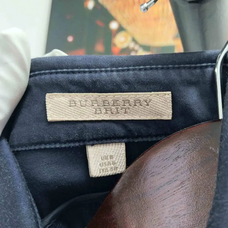 Burberry Burberry A-Line Summer Dress in Deep Blue Size M / US 6-8 / IT 42-44 - 3 Thumbnail