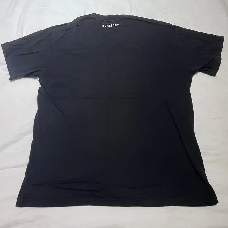 Burberry Burberry Black Cotton Ladies Short Sleeve T-shirt Size L / US 10 / IT 46 - 5 Thumbnail