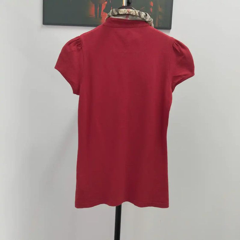 Burberry Burberry Summer Red Cotton Short Sleeve T-Shirt Size S / US 4 / IT 40 - 2 Thumbnail