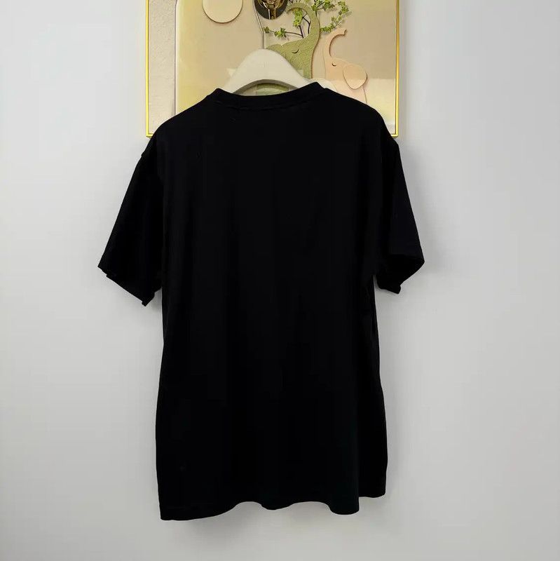 Burberry Burberry Black Cotton Lettered Short Sleeve T-Shirt Size S / US 4 / IT 40 - 2 Thumbnail