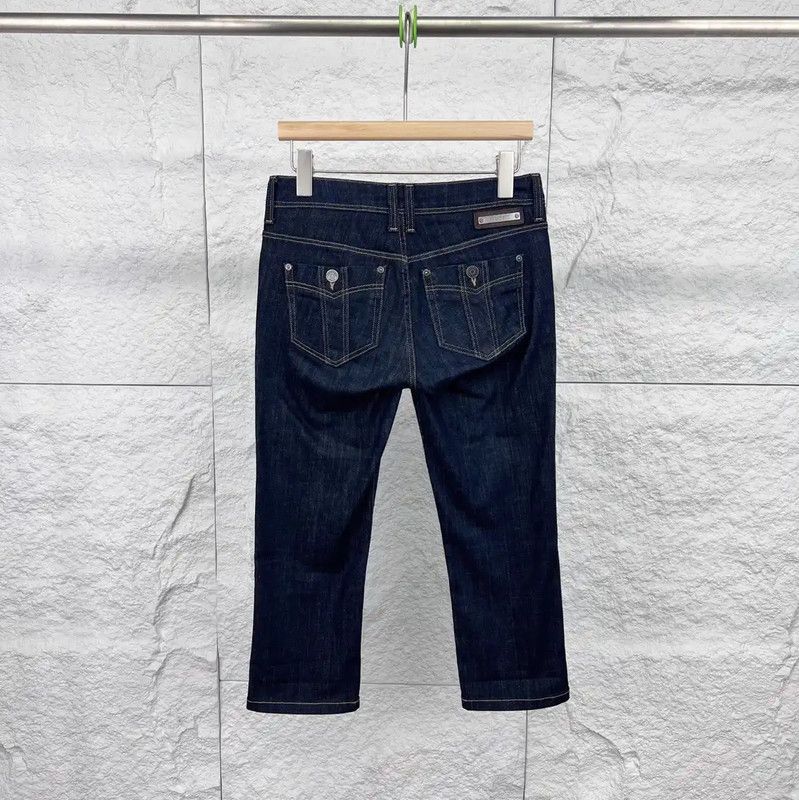 Burberry Burberry Women's Dark Blue Denim Pants Size 28" / US 6 / IT 42 - 2 Thumbnail