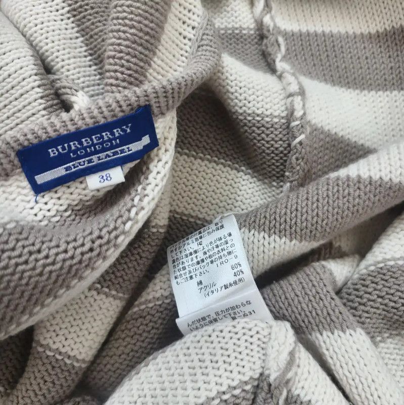 Burberry Burberry Striped Cotton Blend Cardigan Size M / US 6-8 / IT 42-44 - 8 Thumbnail