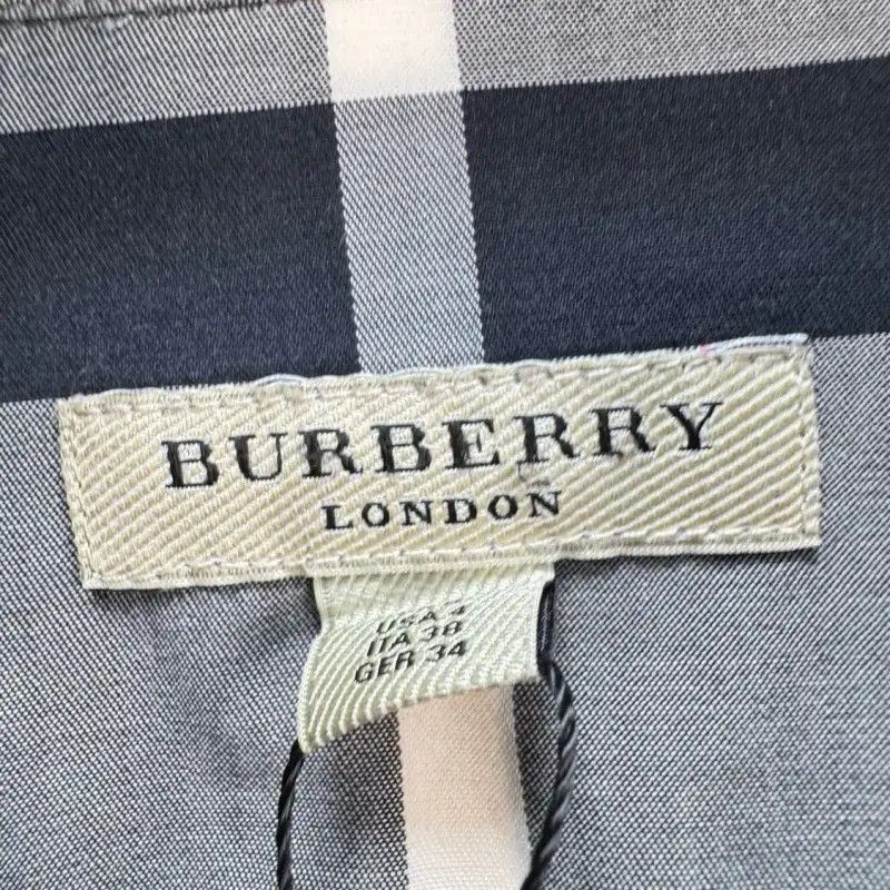 Burberry Burberry Long Sleeve Black Gray Cotton Shirt Size M / US 6-8 / IT 42-44 - 5 Thumbnail
