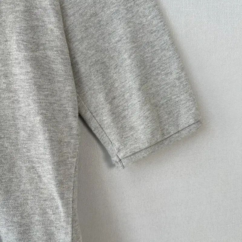 Burberry Burberry Gray Cotton Summer V-Neck T-Shirt Size M / US 6-8 / IT 42-44 - 7 Thumbnail