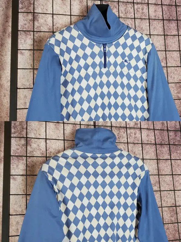 Burberry Burberry Light Blue Cotton Sweater with Embroidery Size L / US 10 / IT 46 - 3 Thumbnail