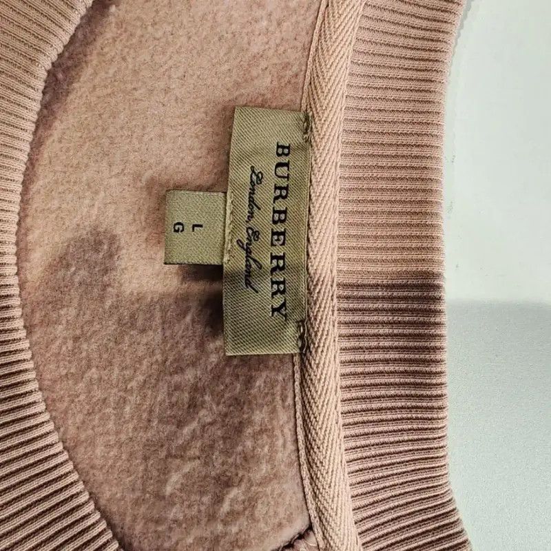 Burberry Burberry Coral Pink Cotton Women's Sweatshirt Size L / US 10 / IT 46 - 3 Thumbnail