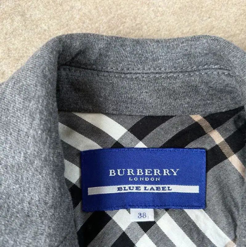 Burberry Burberry Gray Cotton Women's Jacket Size M / US 6-8 / IT 42-44 - 2 Thumbnail