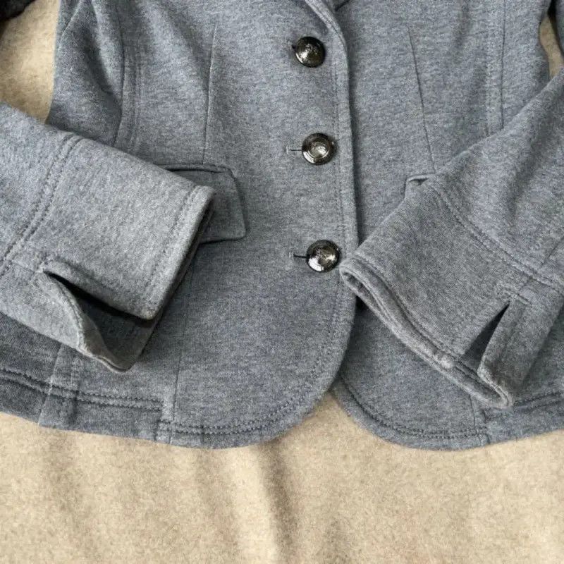 Burberry Burberry Gray Cotton Women's Jacket Size M / US 6-8 / IT 42-44 - 4 Thumbnail