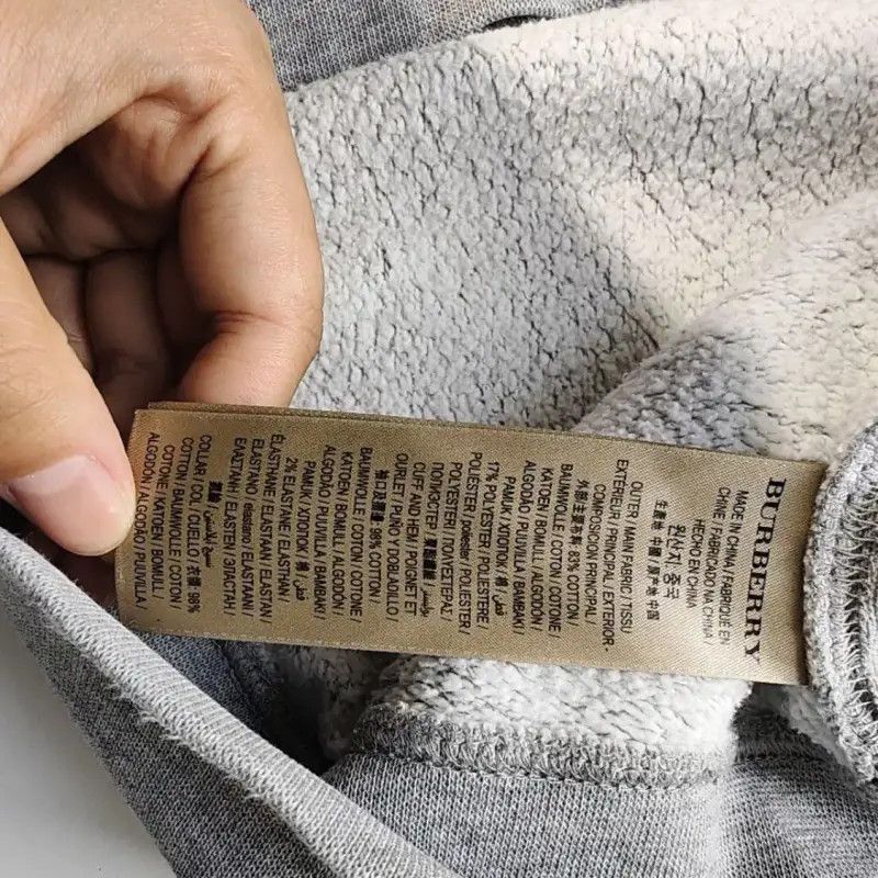 Burberry Burberry Gray Cotton Women's Sweatshirt XL Size XL / US 12-14 / IT 48-50 - 5 Thumbnail