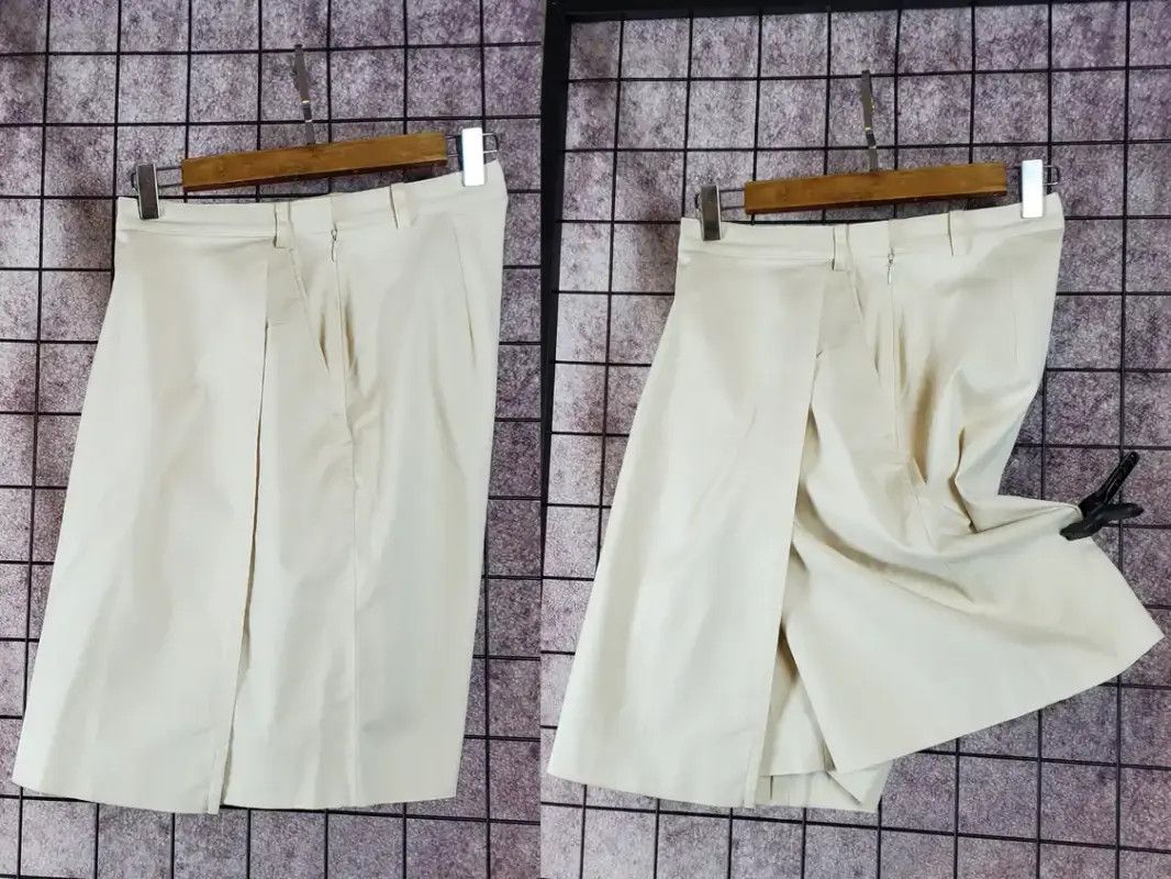 Burberry Burberry Summer Beige Embroidered Logo Shorts Size 26" / US 2 / IT 38 - 2 Thumbnail