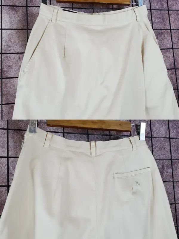 Burberry Burberry Summer Beige Embroidered Logo Shorts Size 26" / US 2 / IT 38 - 4 Thumbnail
