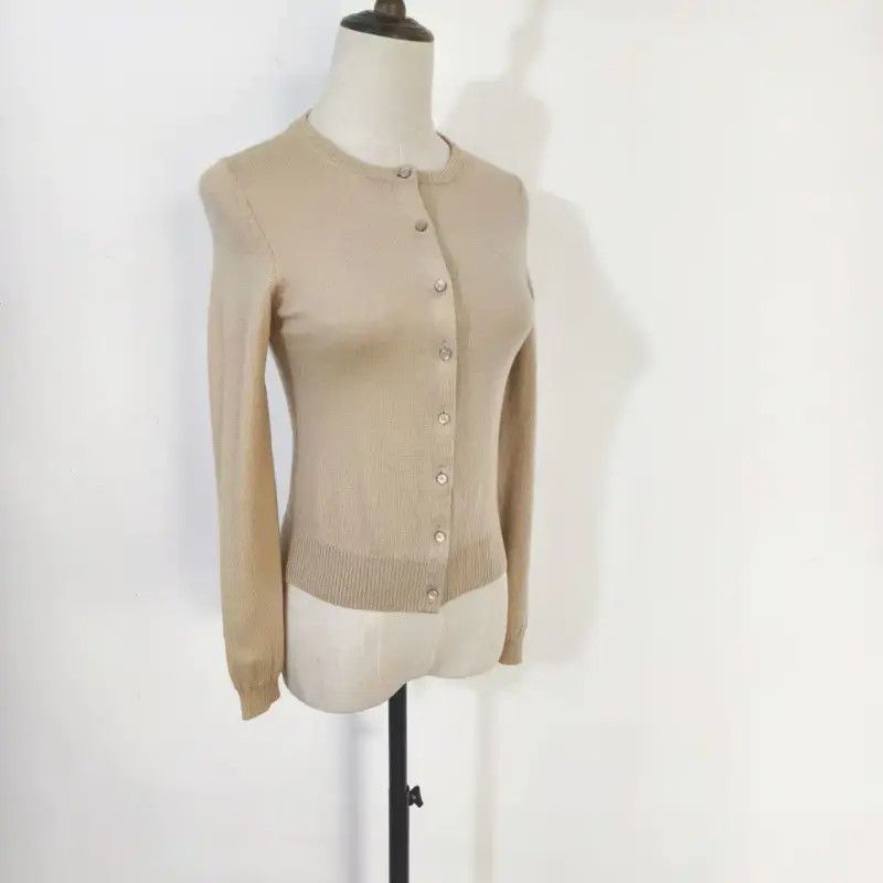 Burberry Burberry Women's Khaki Wool Cardigan Size M / US 6-8 / IT 42-44 - 3 Thumbnail