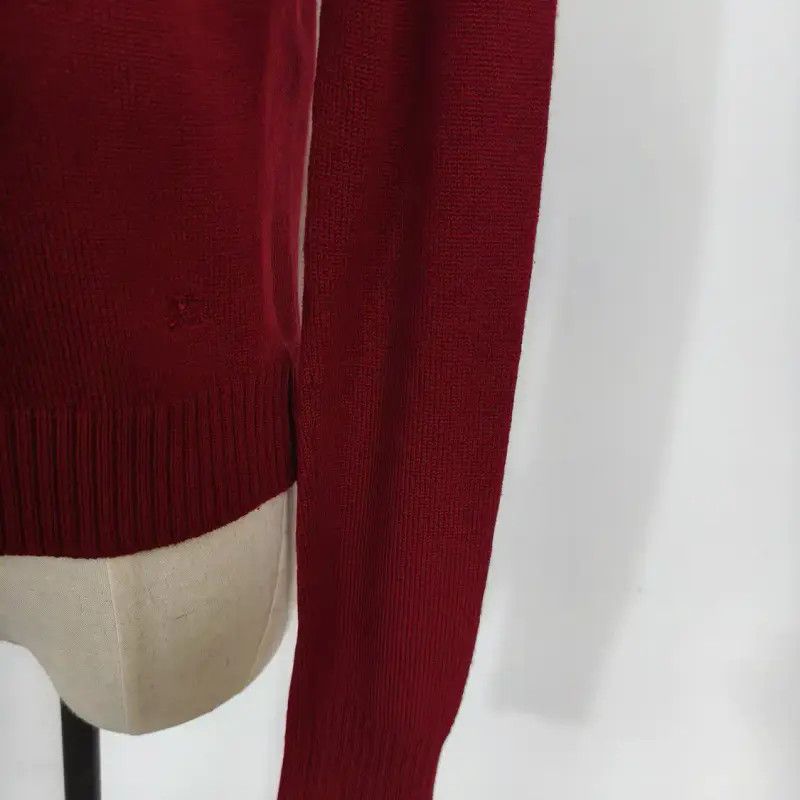 Burberry Burberry Red Wool Long Sleeve Cardigan Size M / US 6-8 / IT 42-44 - 5 Thumbnail