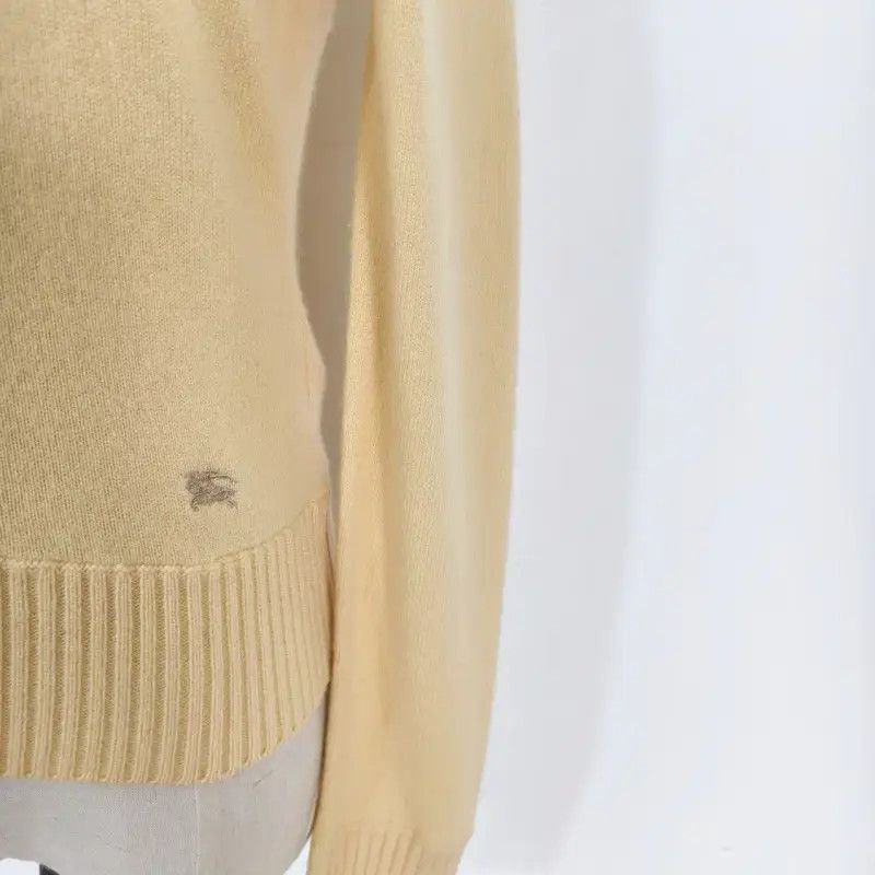 Burberry Burberry Spring Autumn Light Yellow Wool Cardigan Size M / US 6-8 / IT 42-44 - 3 Thumbnail