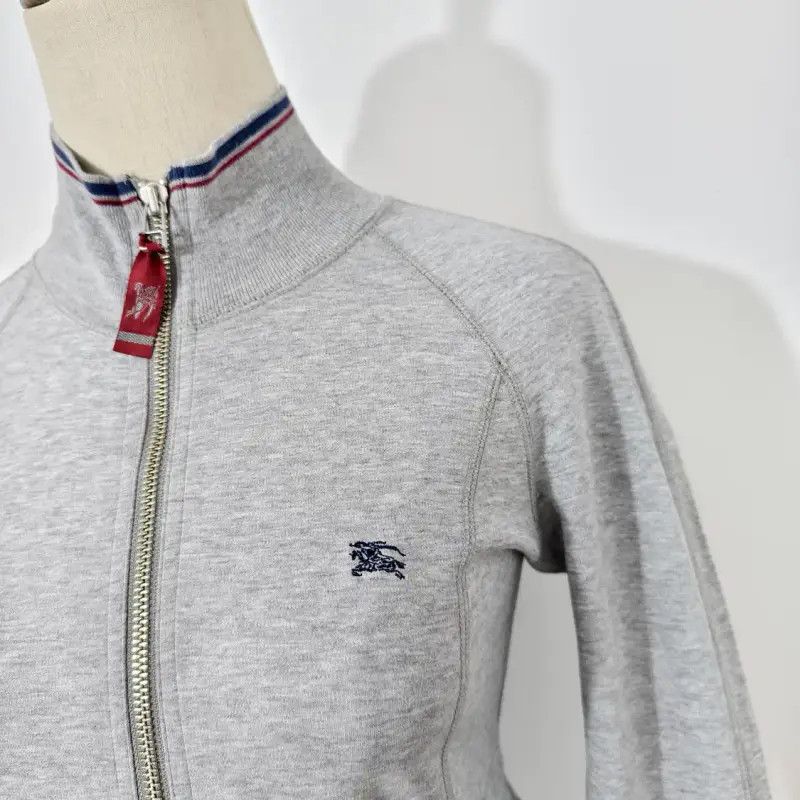 Burberry Burberry Grey Cotton Long Sleeve Cardigan for Women Size M / US 6-8 / IT 42-44 - 2 Thumbnail