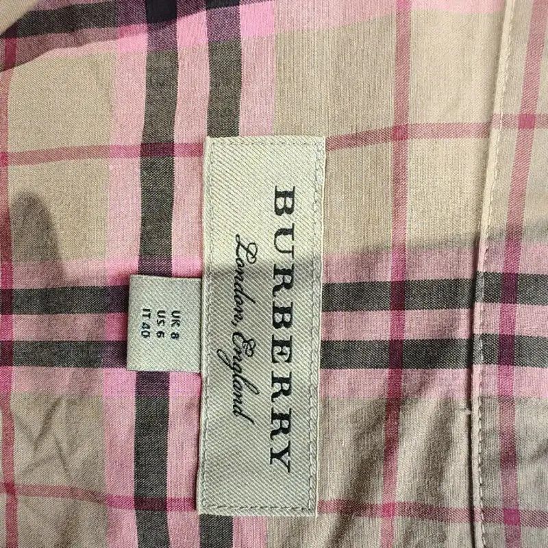 Burberry Burberry Women's Plaid Short Sleeve Shirt Size L / US 10 / IT 46 - 3 Thumbnail