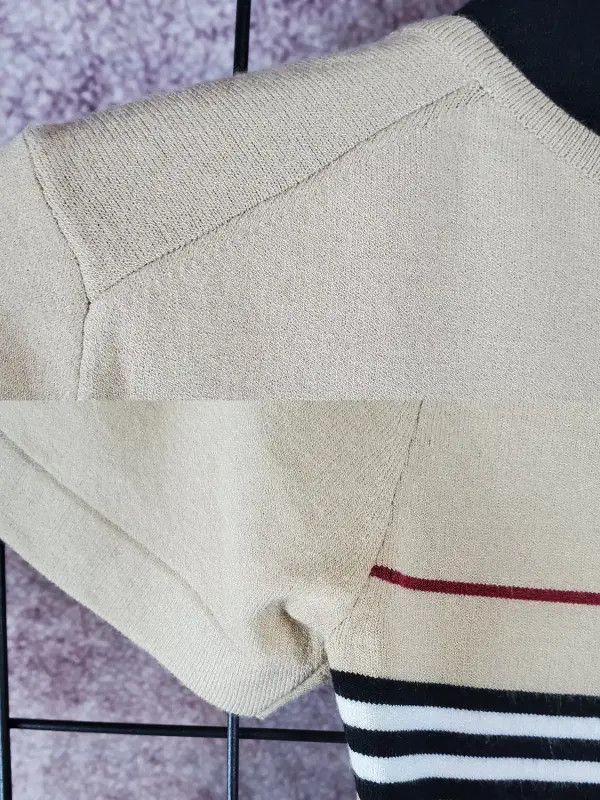 Burberry Burberry Summer Camel Striped T-Shirt Size S / US 4 / IT 40 - 6 Thumbnail