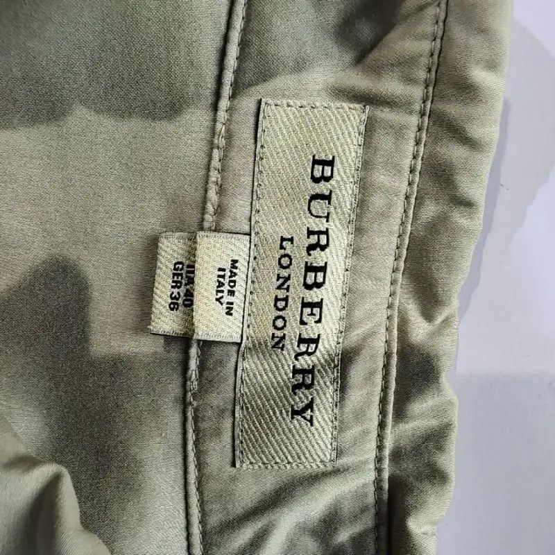 Burberry Burberry Khaki Cotton Women's Trench Coat Size L / US 10 / IT 46 - 3 Thumbnail