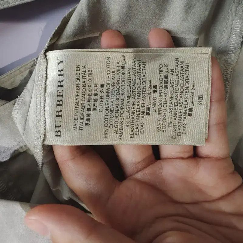 Burberry Burberry Khaki Cotton Women's Trench Coat Size L / US 10 / IT 46 - 5 Thumbnail