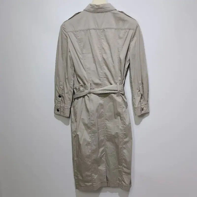 Burberry Burberry Khaki Cotton Women's Trench Coat Size L / US 10 / IT 46 - 2 Thumbnail