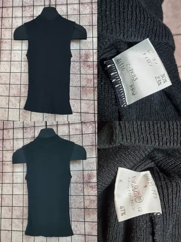Burberry Burberry Black Wool Blend High Neck Knit Top Size M / US 6-8 / IT 42-44 - 3 Thumbnail
