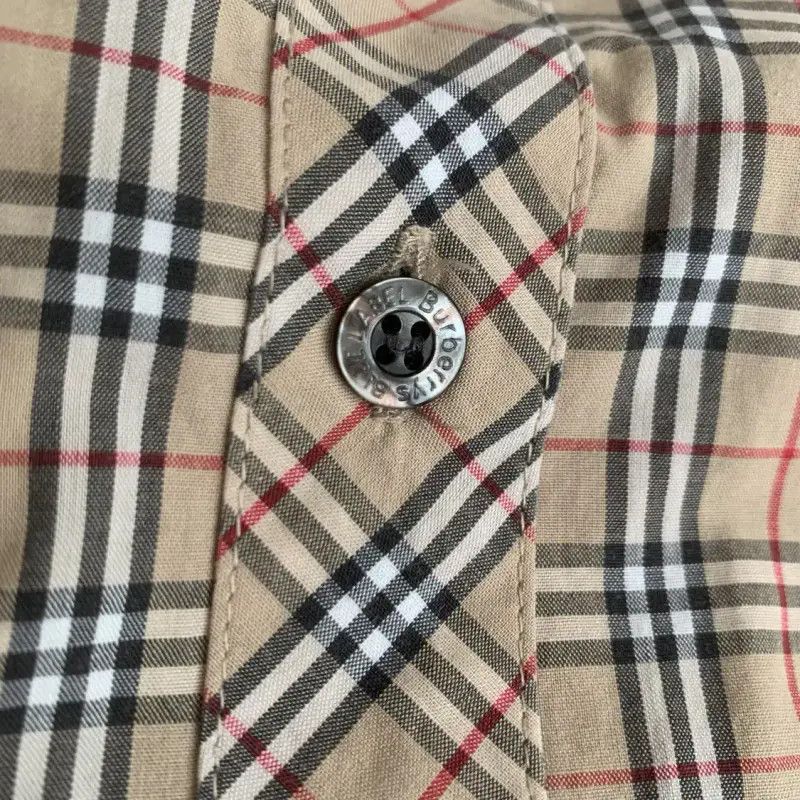 Burberry Burberry Khaki Long Sleeve Cotton Shirt Size L / US 10 / IT 46 - 3 Thumbnail