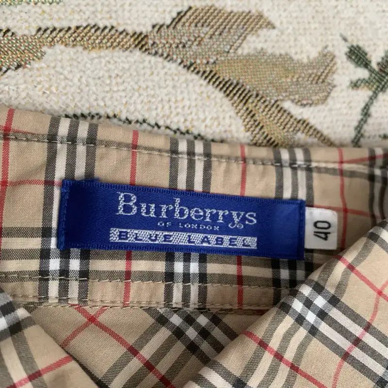 Burberry Burberry Khaki Long Sleeve Cotton Shirt Size L / US 10 / IT 46 - 7 Thumbnail