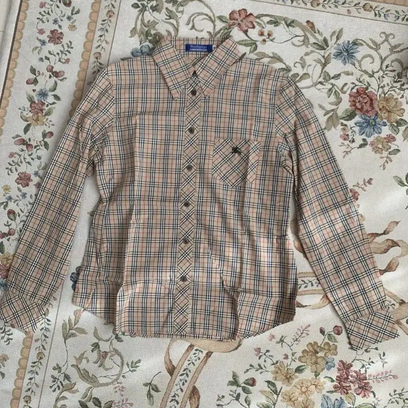 Burberry Burberry Khaki Long Sleeve Cotton Shirt Size L / US 10 / IT 46 - 4 Thumbnail