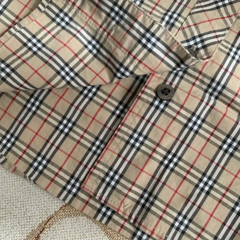 Burberry Burberry Khaki Long Sleeve Cotton Shirt Size L / US 10 / IT 46 - 5 Thumbnail