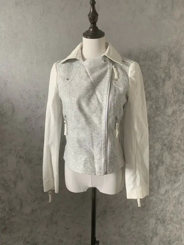 Burberry Burberry Women's White Cotton-Blend Jacket Size M / US 6-8 / IT 42-44 - 3 Thumbnail