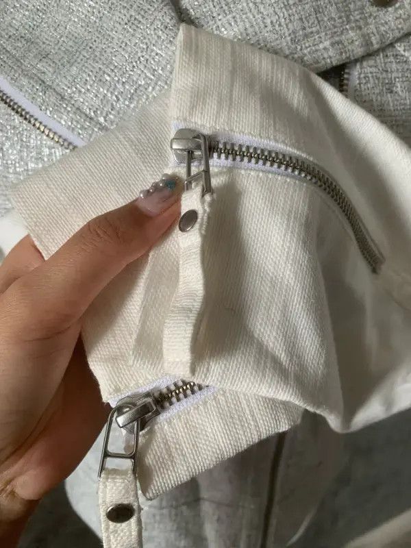 Burberry Burberry Women's White Cotton-Blend Jacket Size M / US 6-8 / IT 42-44 - 6 Thumbnail