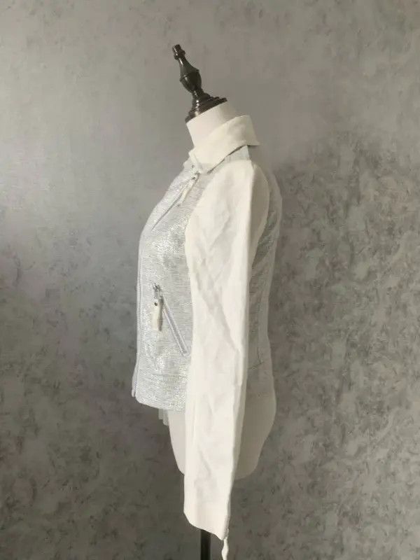 Burberry Burberry Women's White Cotton-Blend Jacket Size M / US 6-8 / IT 42-44 - 4 Thumbnail