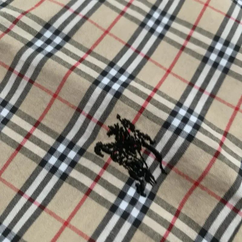 Burberry Burberry Khaki Cotton Check Long Sleeve Shirt Size M / US 6-8 / IT 42-44 - 2 Thumbnail