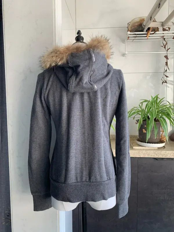 Burberry Burberry Gray Cotton Hooded Jacket for Women Size M / US 6-8 / IT 42-44 - 3 Thumbnail