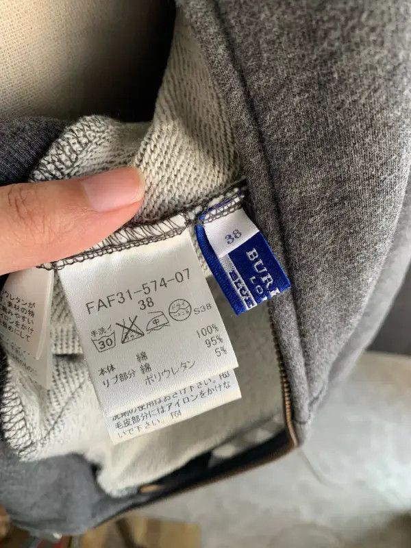 Burberry Burberry Gray Cotton Hooded Jacket for Women Size M / US 6-8 / IT 42-44 - 5 Thumbnail